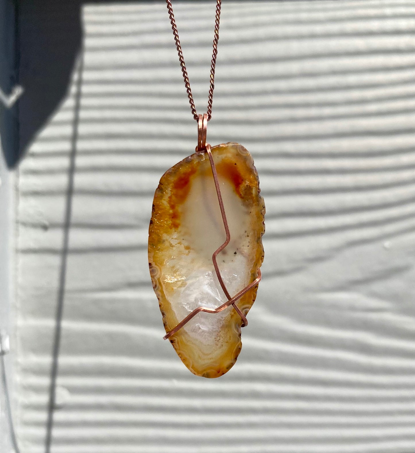 Geode Slab Crystal Necklace