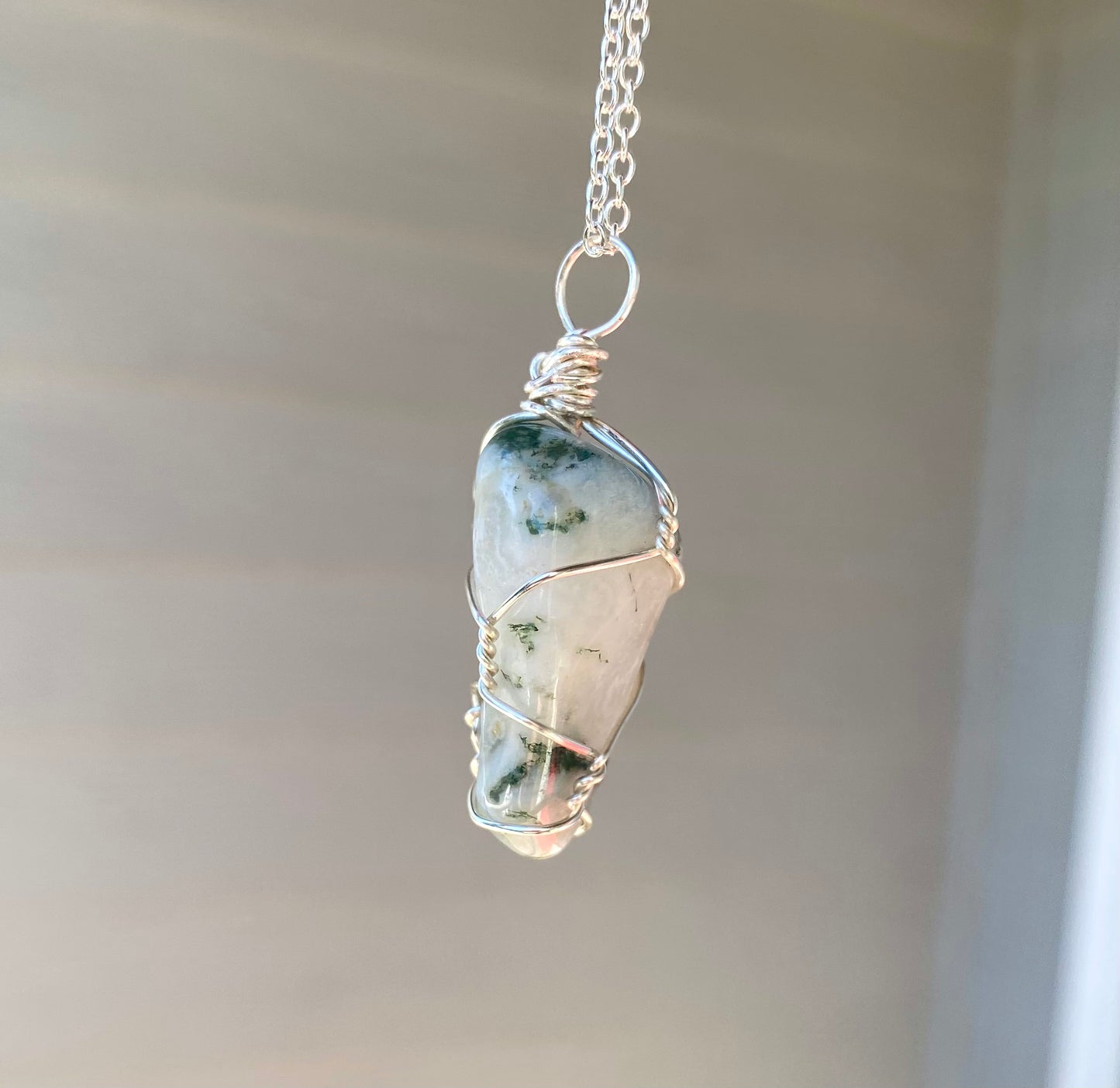 Tree Agate Crystal Necklace