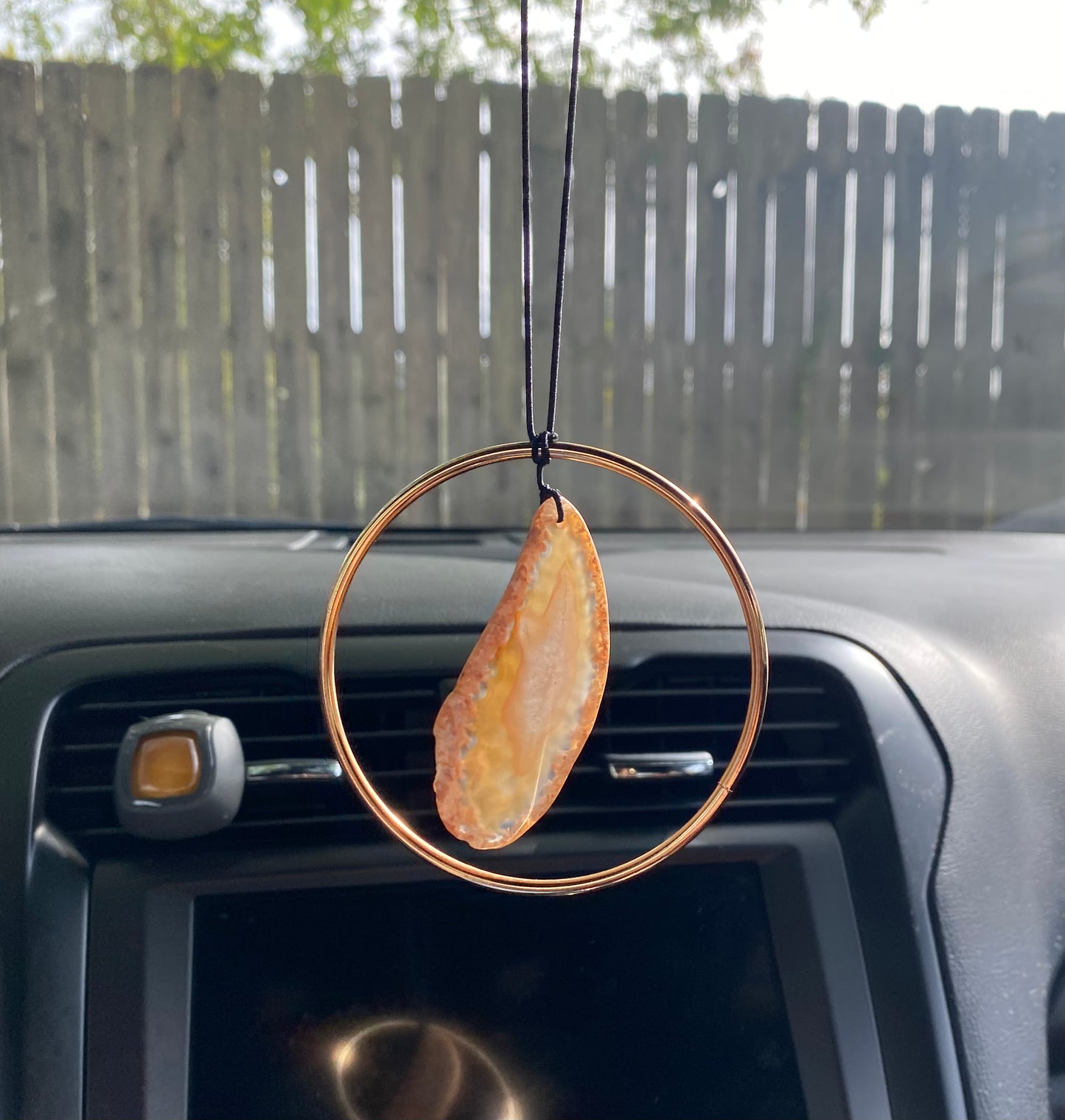 Geode Slab Rear View Mirror Hanger