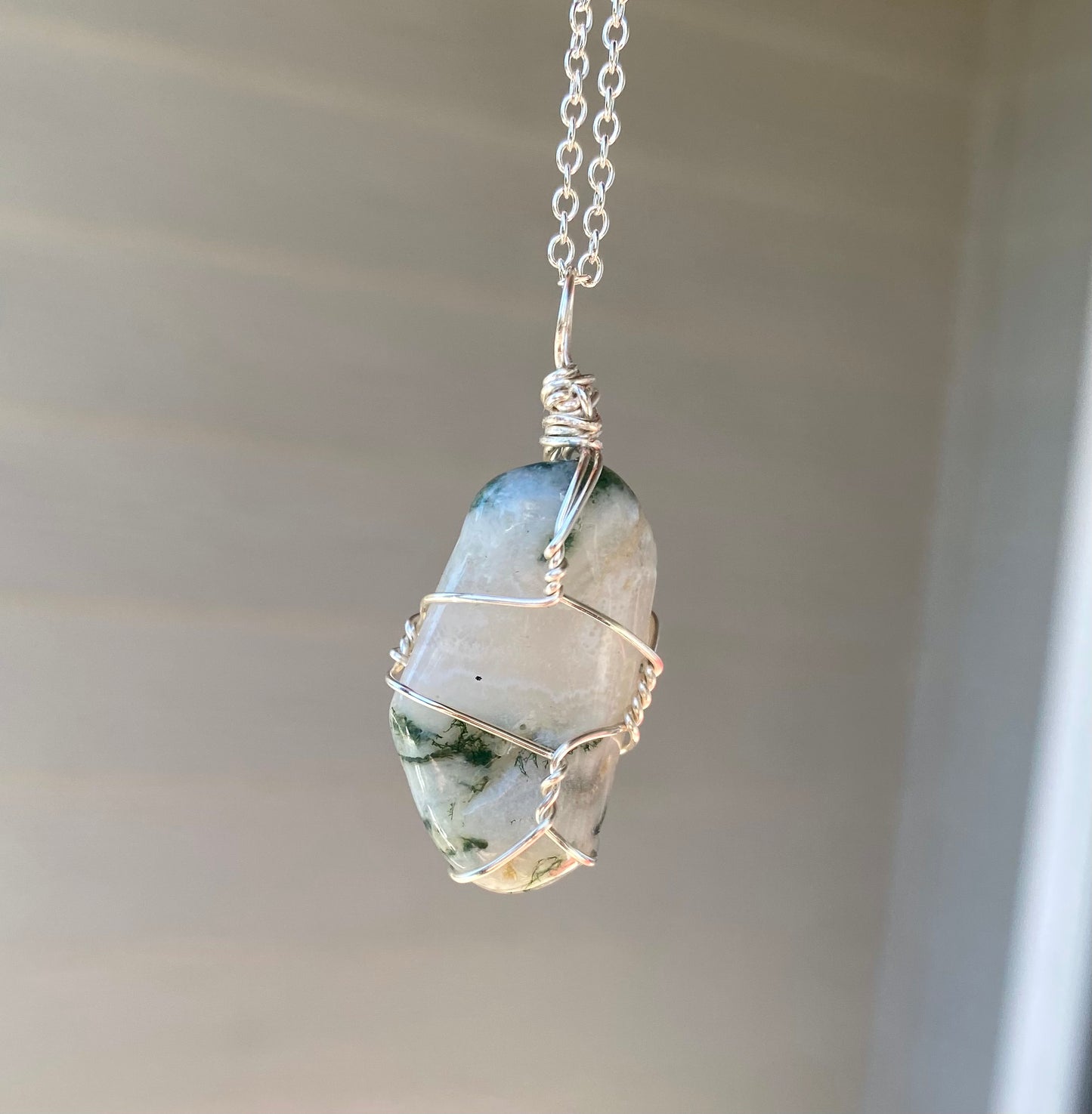 Tree Agate Crystal Necklace