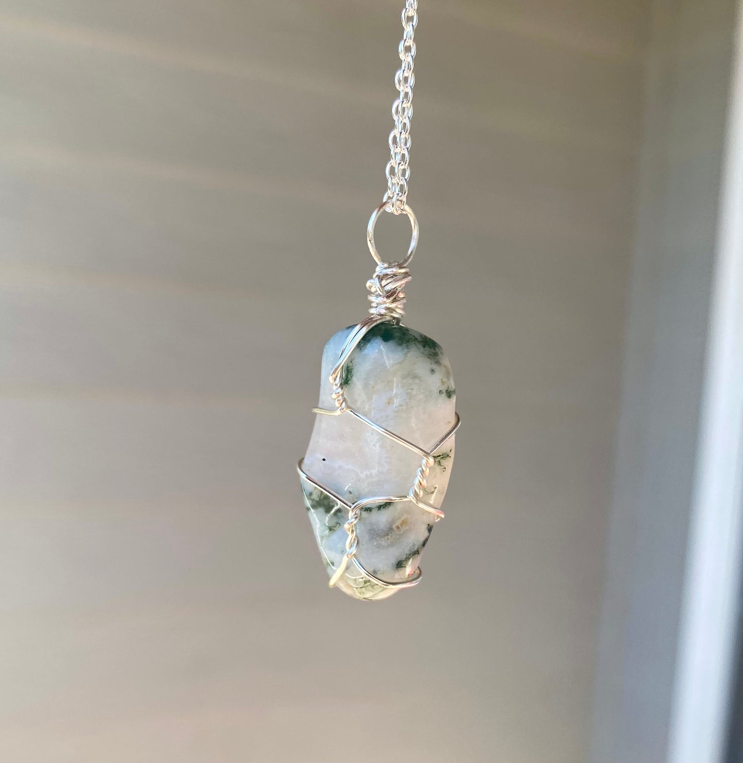 Tree Agate Crystal Necklace