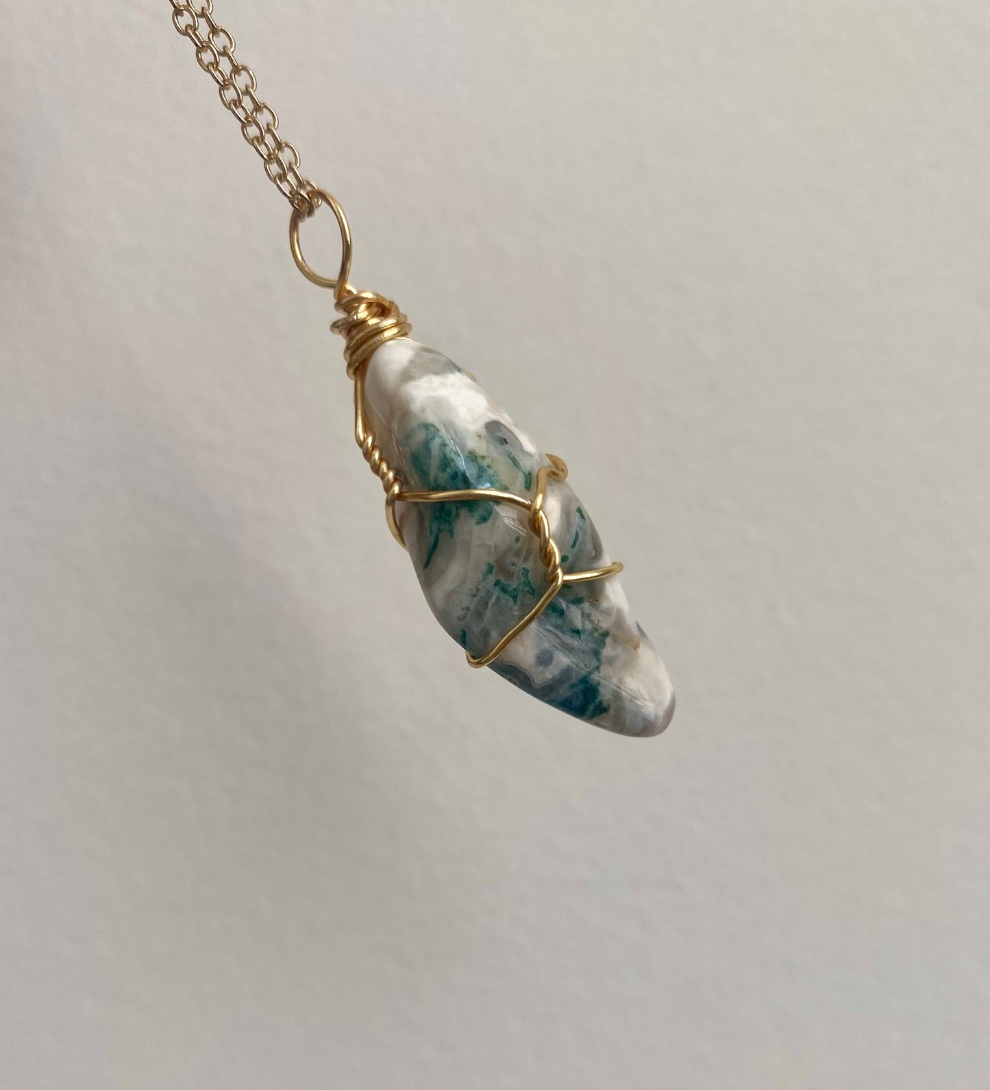 Tree Agate Crystal Necklace