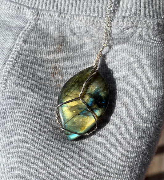 Labradorite Crystal Necklace