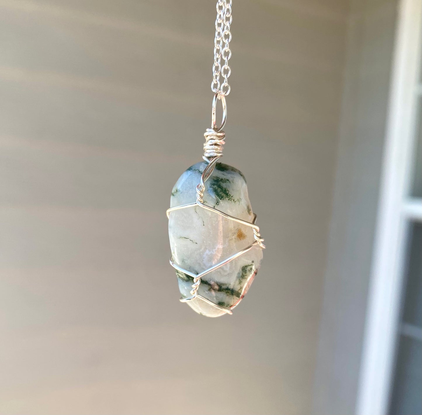 Tree Agate Crystal Necklace