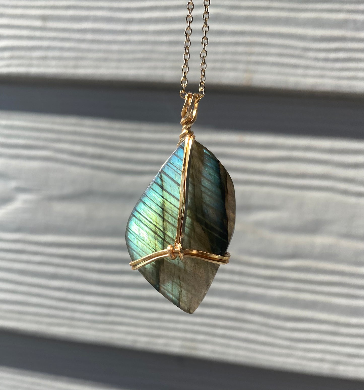 Labradorite Crystal Necklace