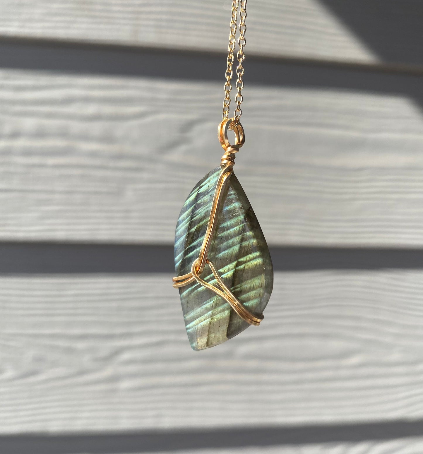 Labradorite Crystal Necklace