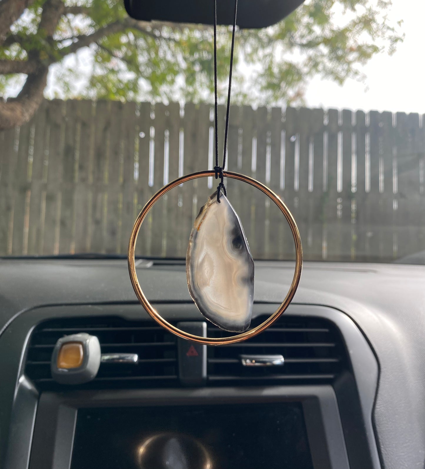 Geode Slab Rear View Mirror Hanger