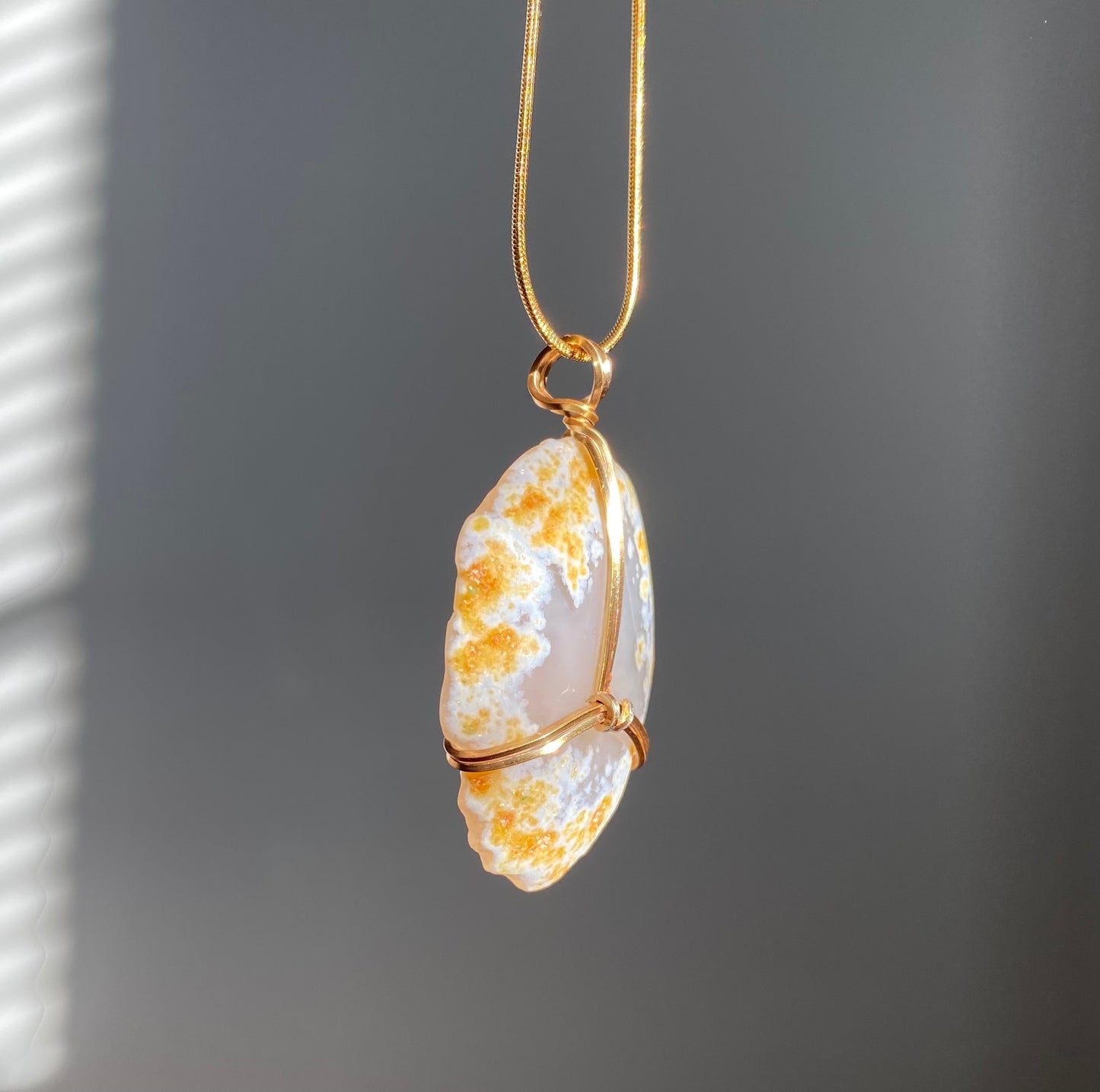 Geode Slab Crystal Necklace