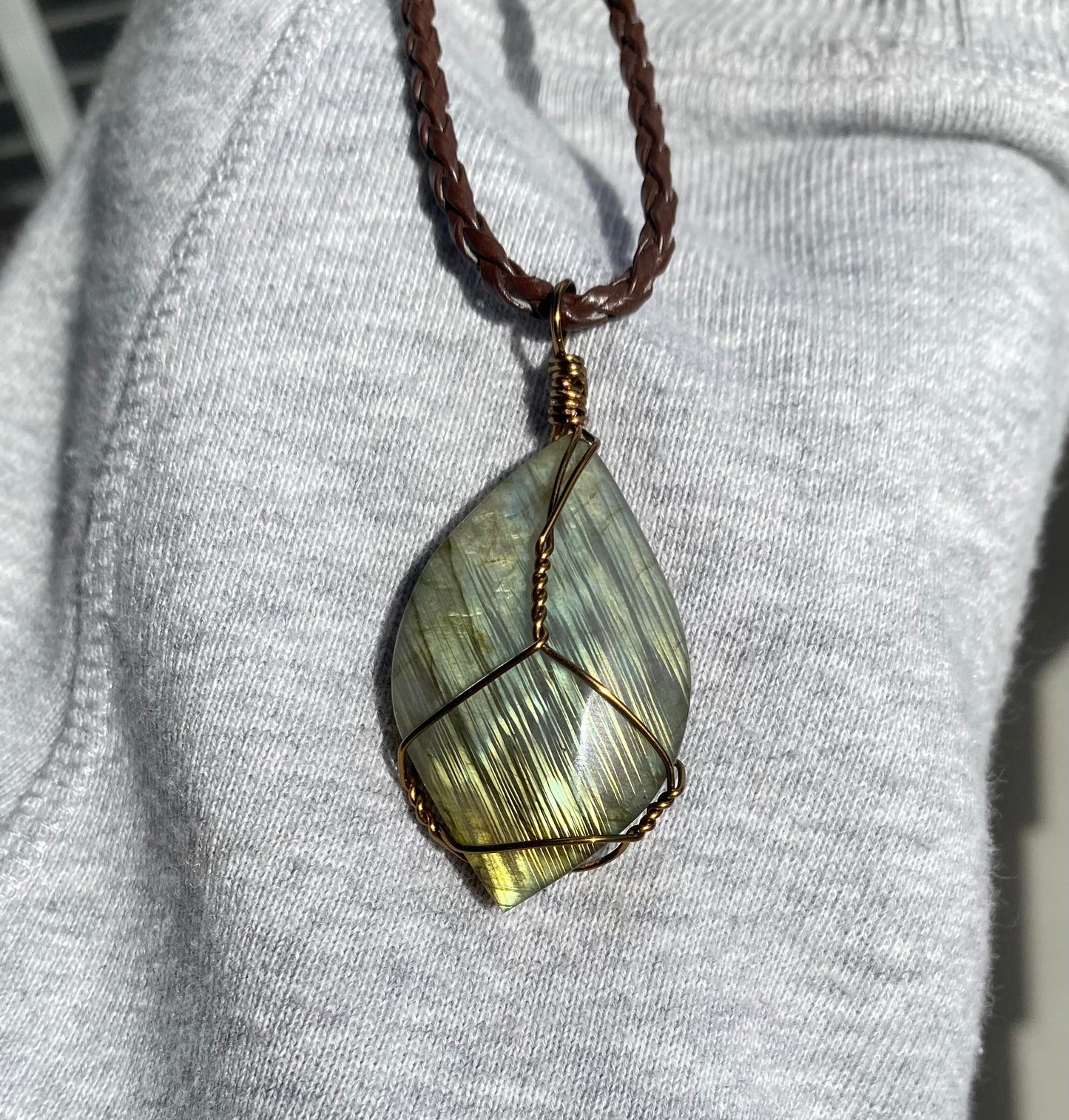 Labradorite Crystal Necklace