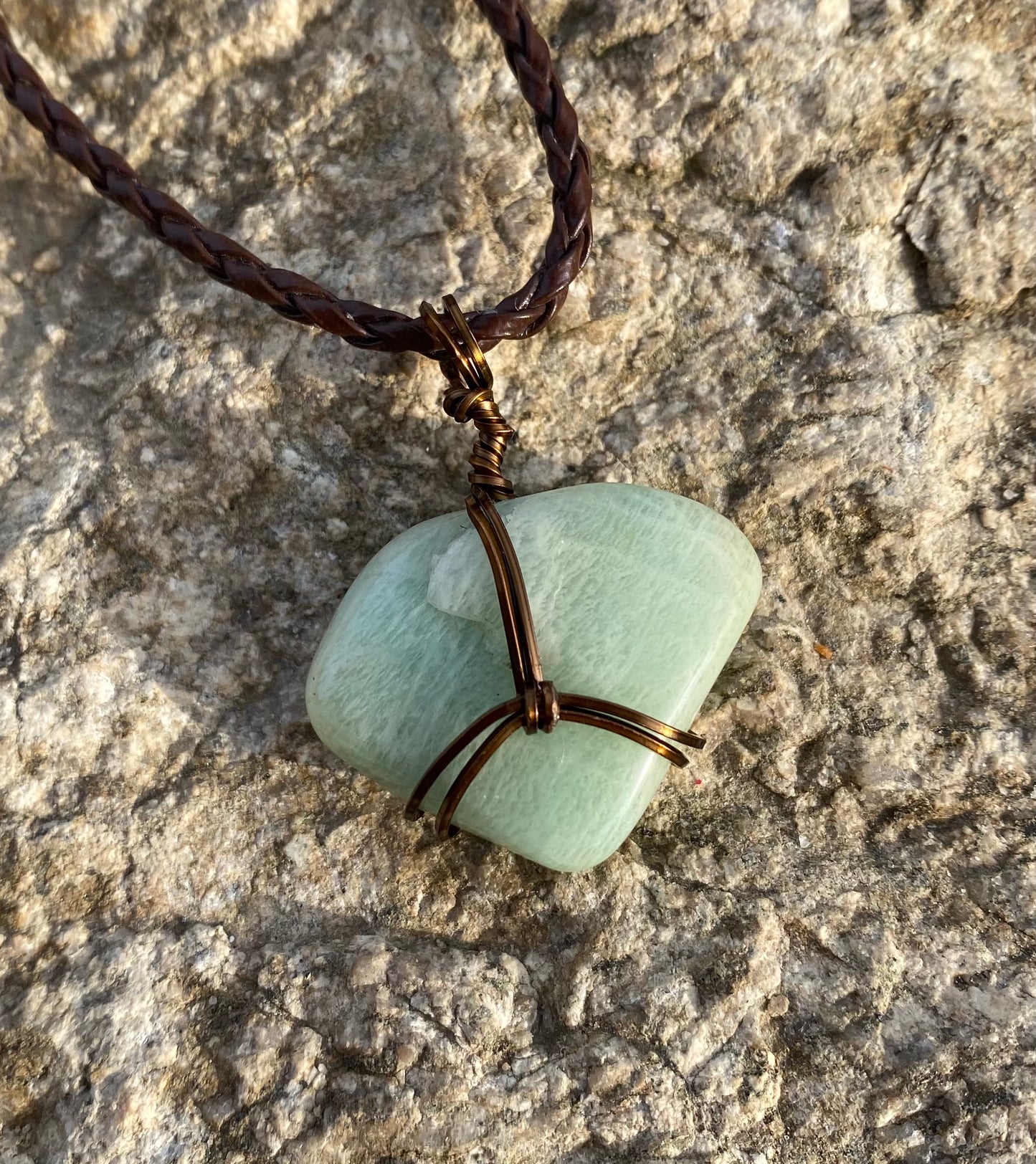 Amazonite Crystal Necklace