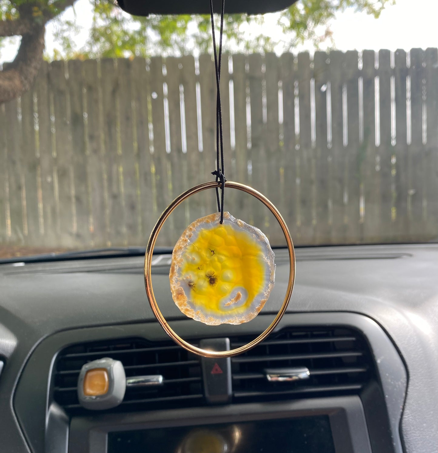 Geode Slab Rear View Mirror Hanger