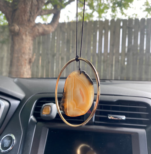 Geode Slab Rear View Mirror Hanger