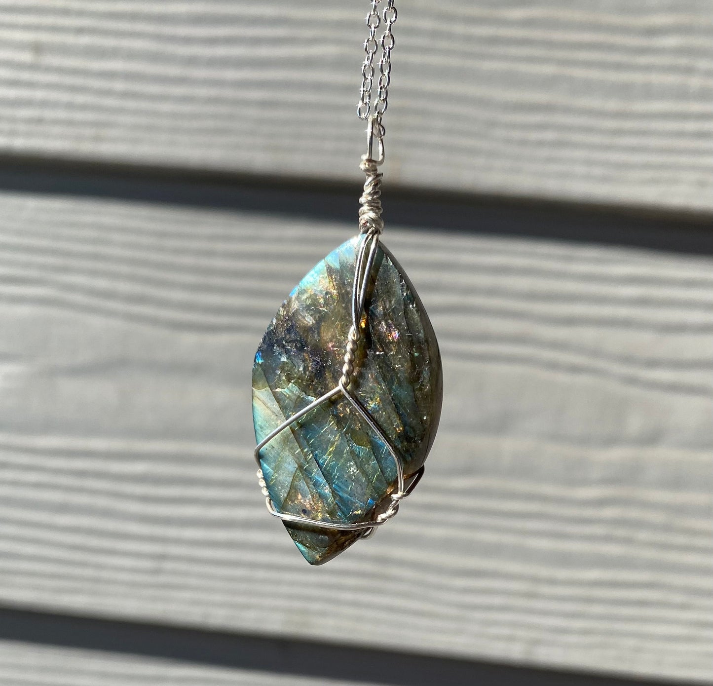 Labradorite Crystal Necklace