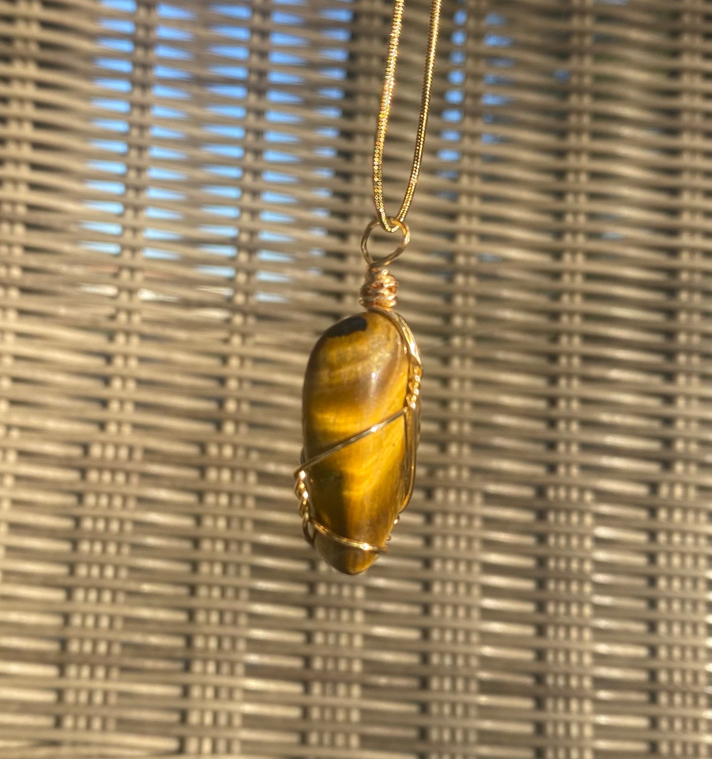 Tigers Eye Crystal Necklace