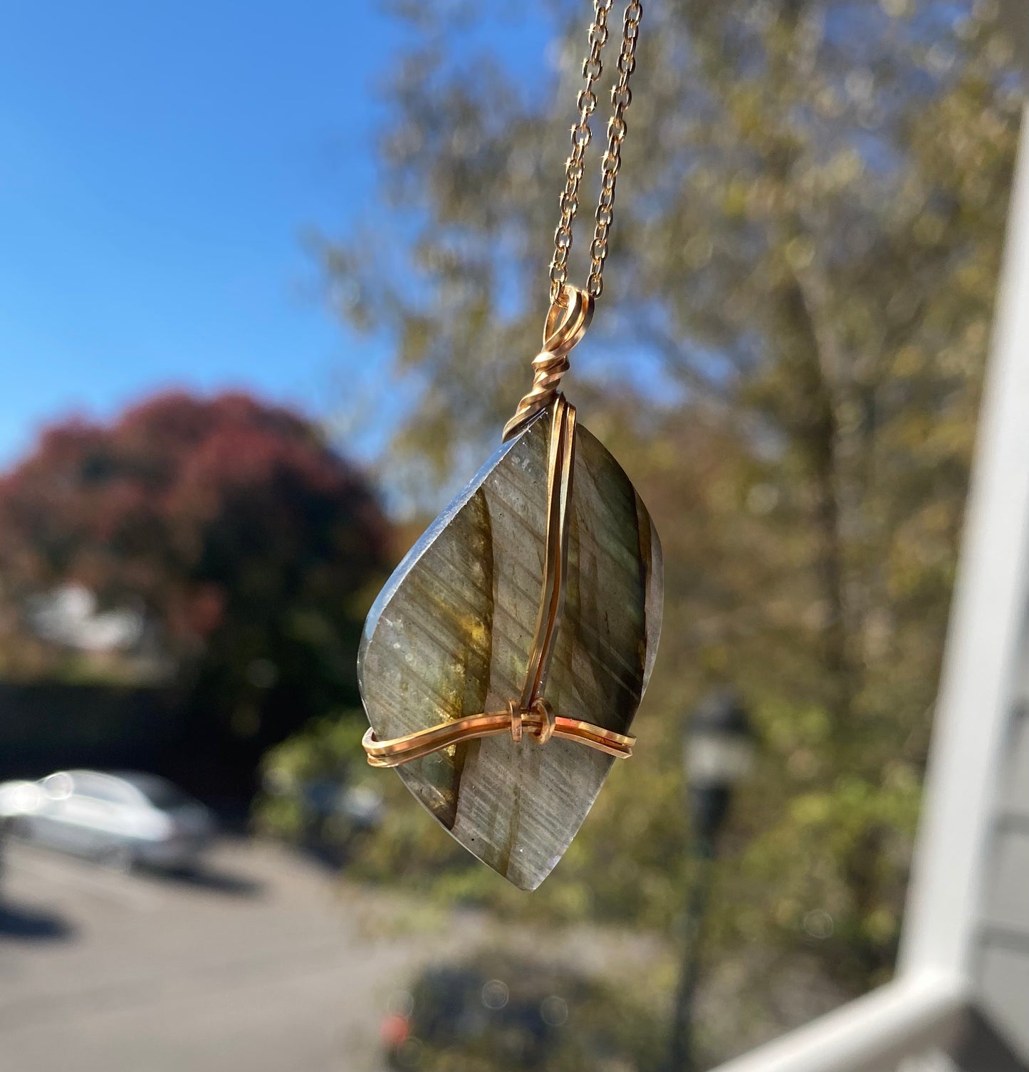 Labradorite Crystal Necklace