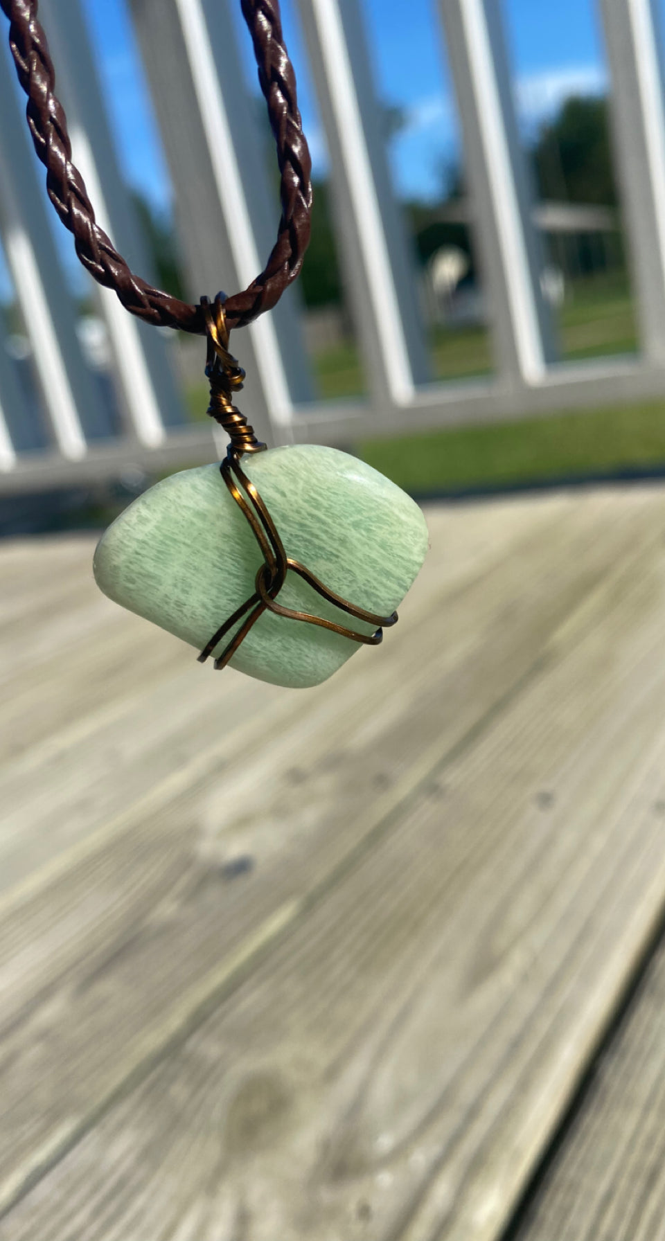 Amazonite Crystal Necklace