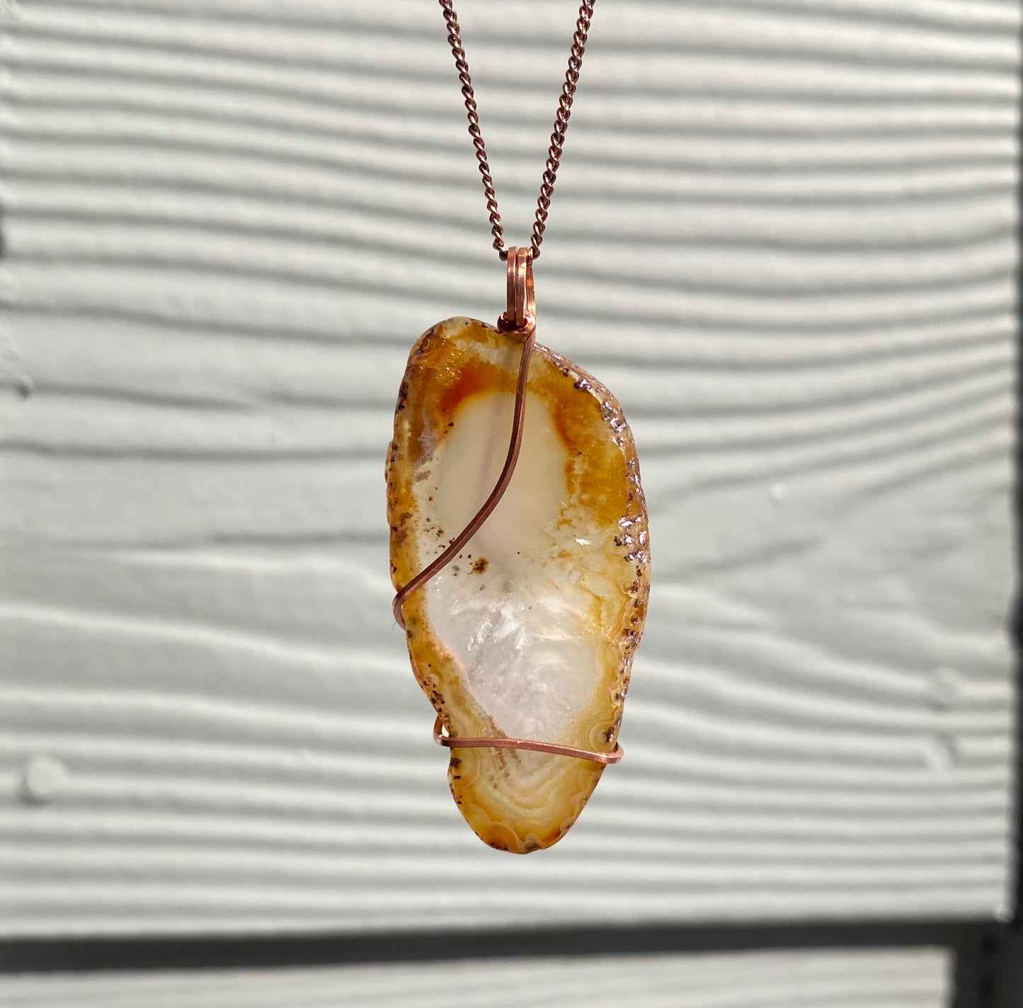 Geode Slab Crystal Necklace