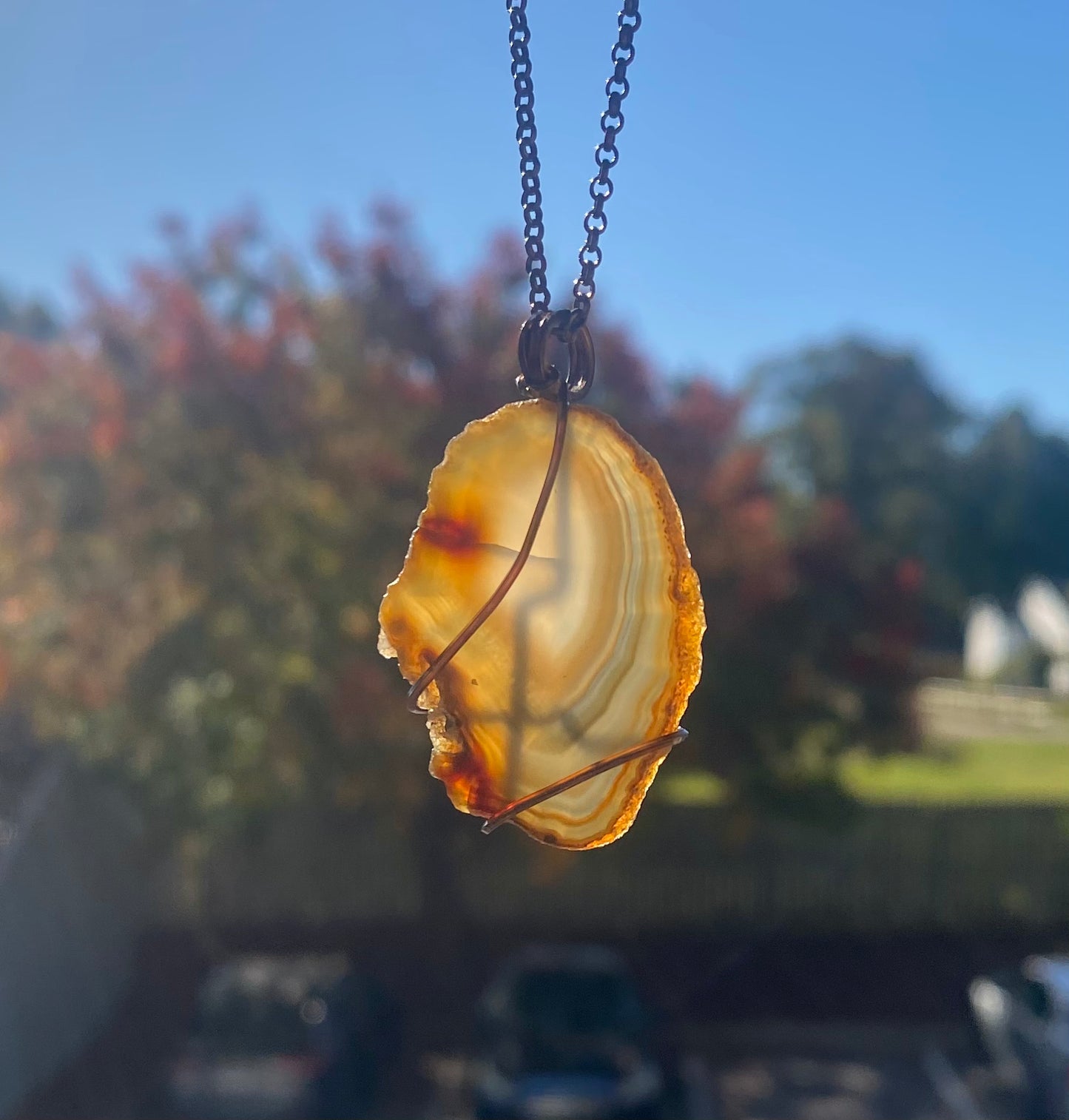 Geode Slab Crystal Necklace