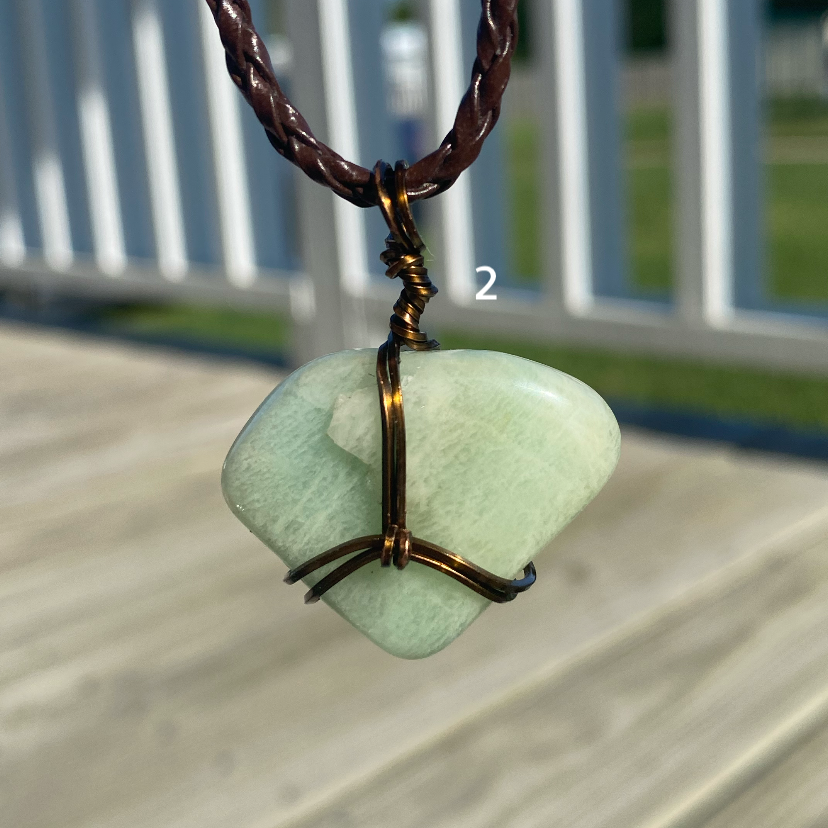 Amazonite Crystal Necklace