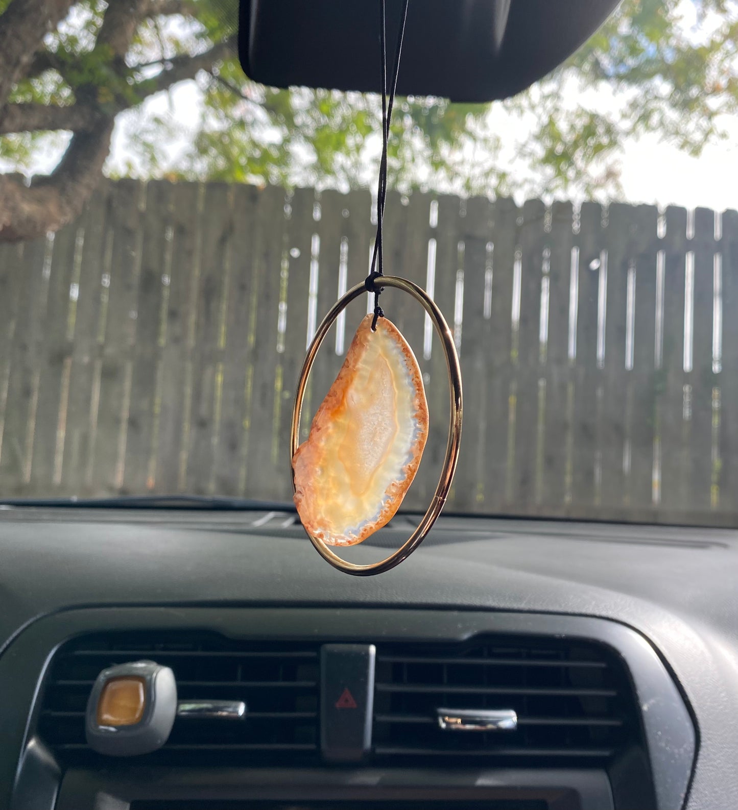 Geode Slab Rear View Mirror Hanger