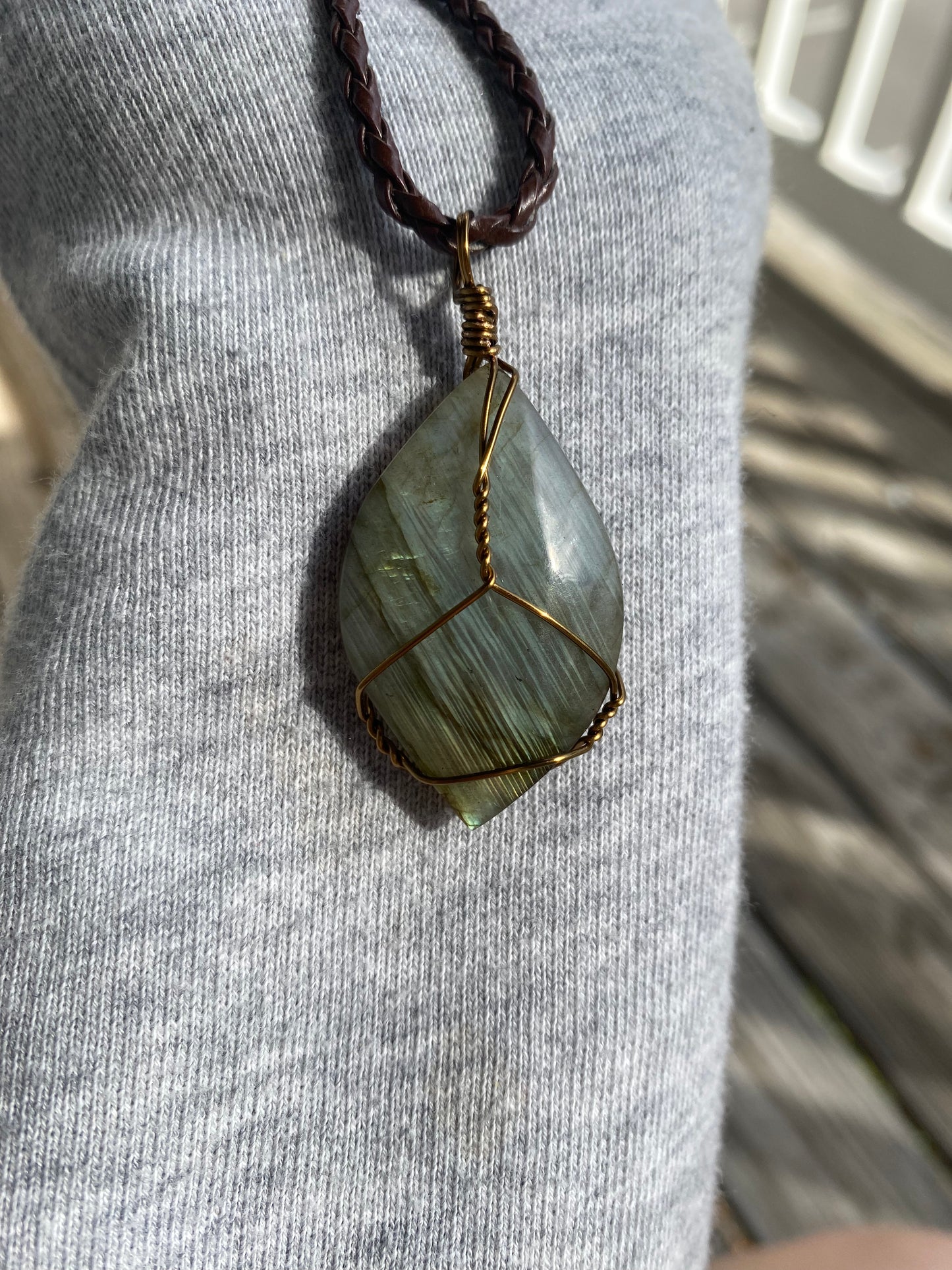 Labradorite Crystal Necklace