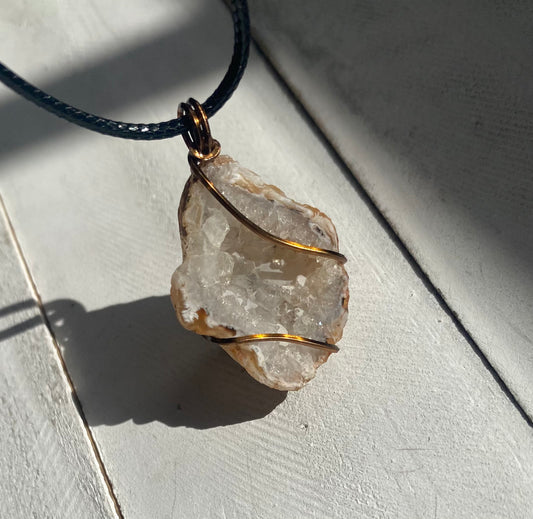 Geode Crystal Necklace