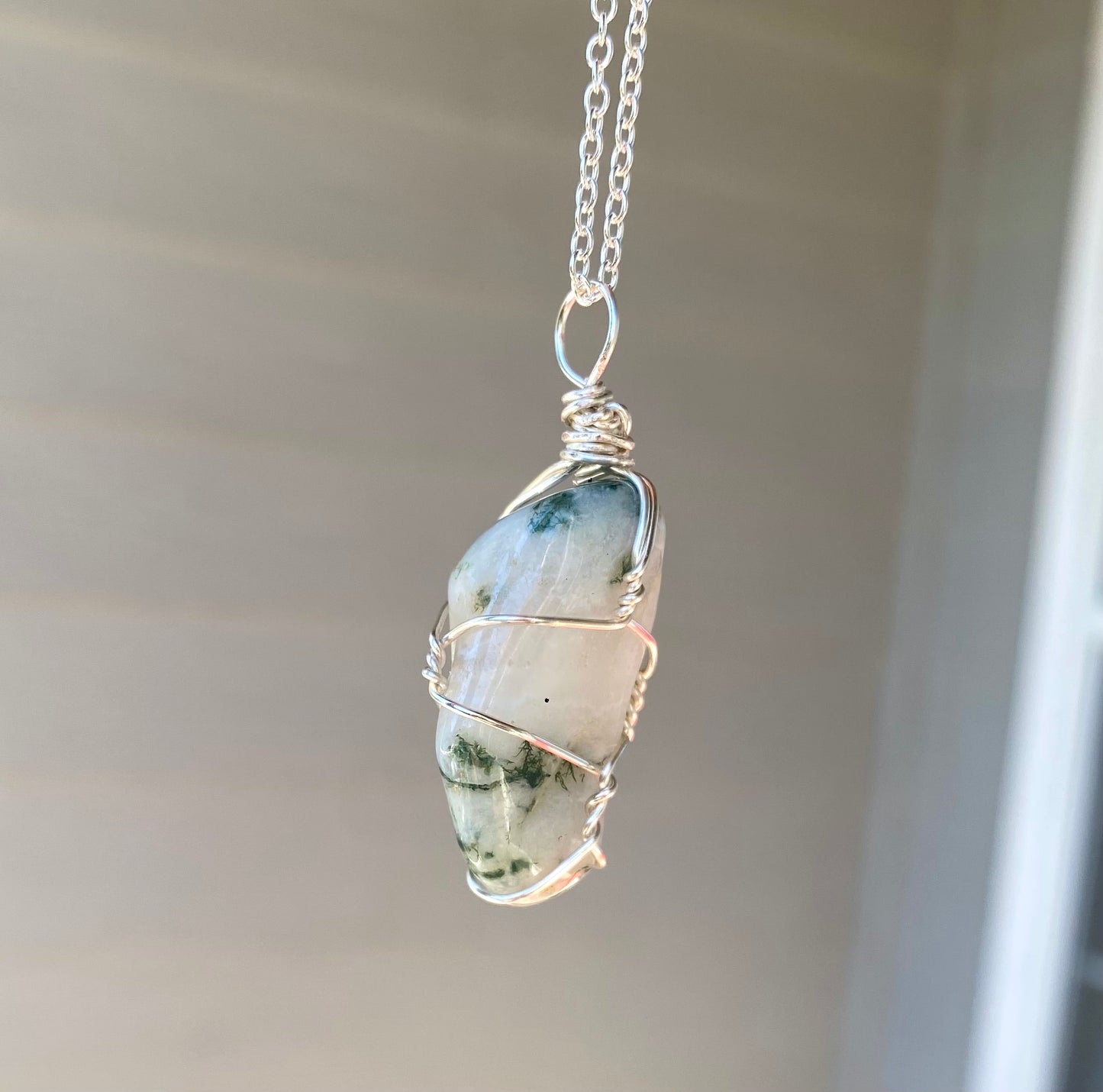 Tree Agate Crystal Necklace