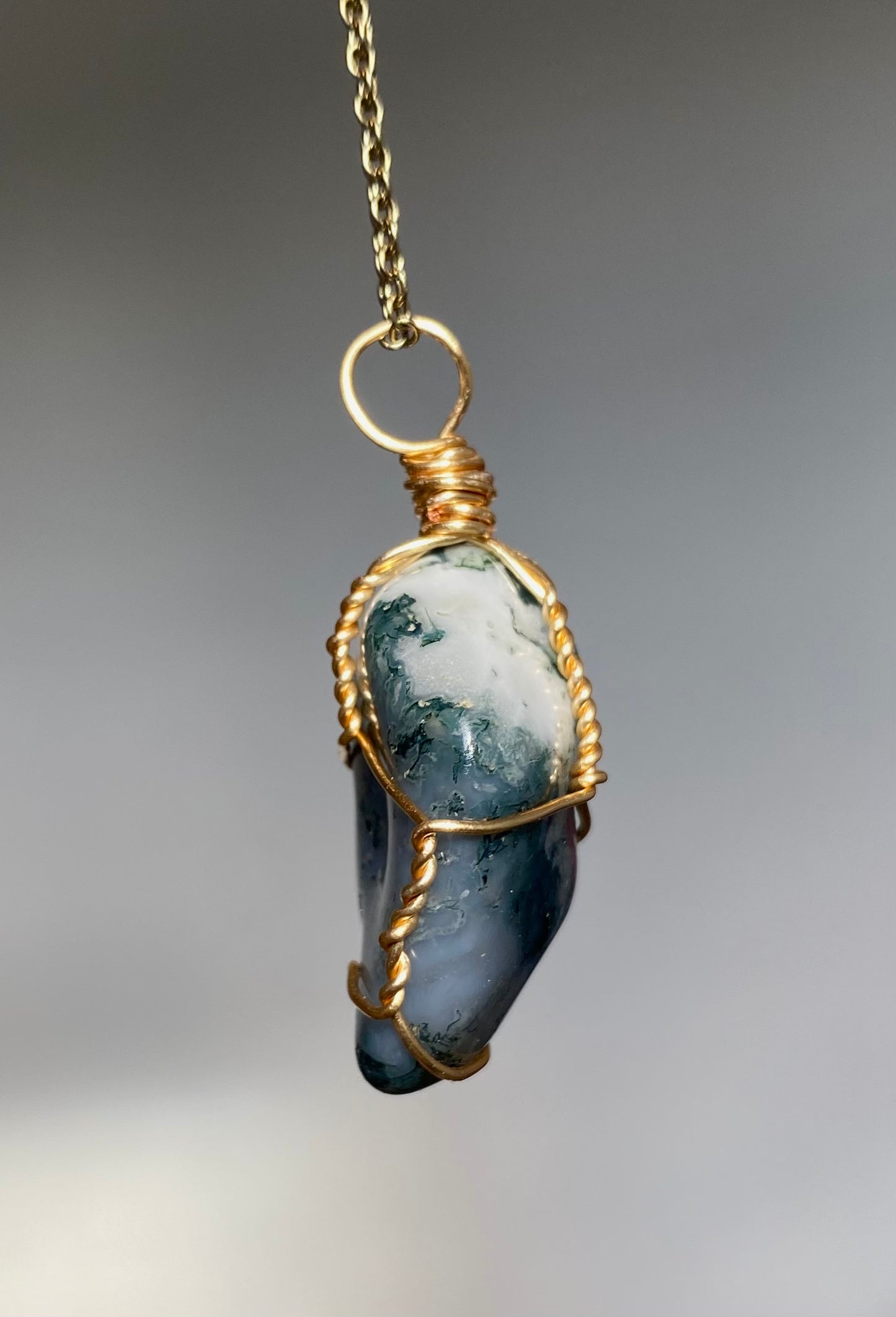 Tree Agate Crystal Necklace